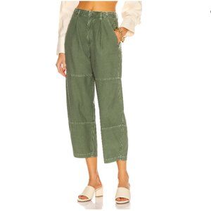 Citizens of Humanity Green Hadley Curved Surplus Pants Women's Size 32 NWT